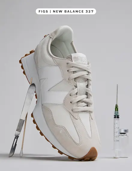 FIGS | NEW BALANCE 327 – mit genoppten Gummisohlen für mehr Traktion.
